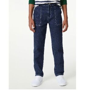 Boys Brushed Denim Carpenter Jeans Pants Size 12